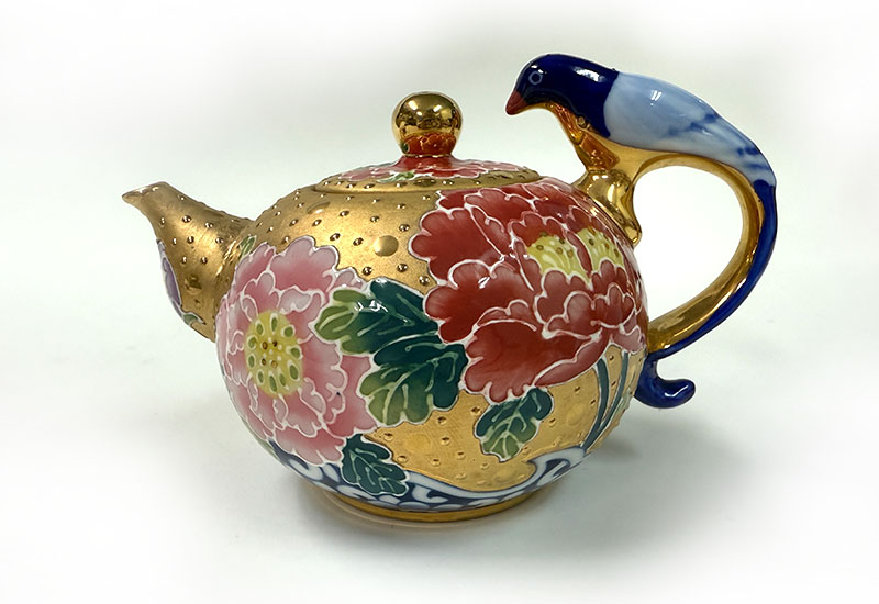 富貴圓滿藍鵲壺組